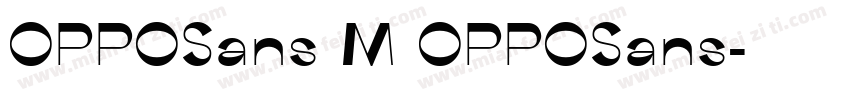 OPPOSans M OPPOSans字体转换